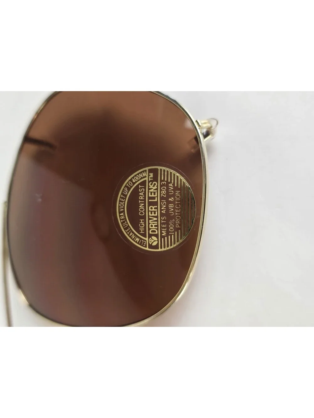 Vintage COPPERMAX Aviator sunglass Clip-Ons Driving Shooting Gold frame NOS